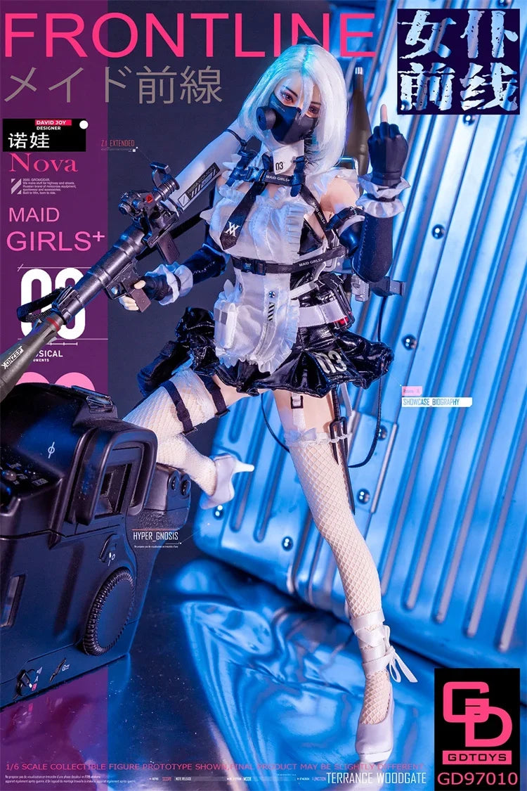 In Stock GDTOYS GD97010 1/6 Maid Girls Front Line Action Figure  Nova 12'' Full Set Female Soldier Figurine Collectible Model