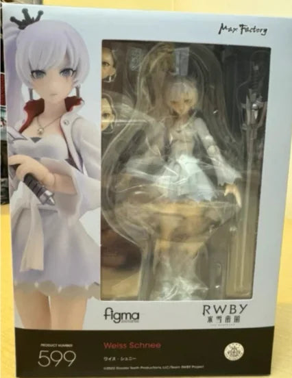【SF】In Stock Original Max Factory Figma599 RWBY Weiss Schnee Figures Model Anime Collection