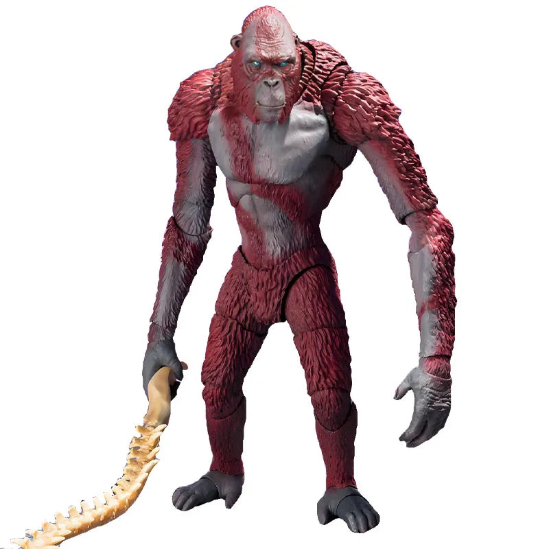 BANDAI Original S.H.MonsterArts Scar King&Snow Demon Anime Action Figures Toy for Boys Christma Gift Collectible Model Ornaments