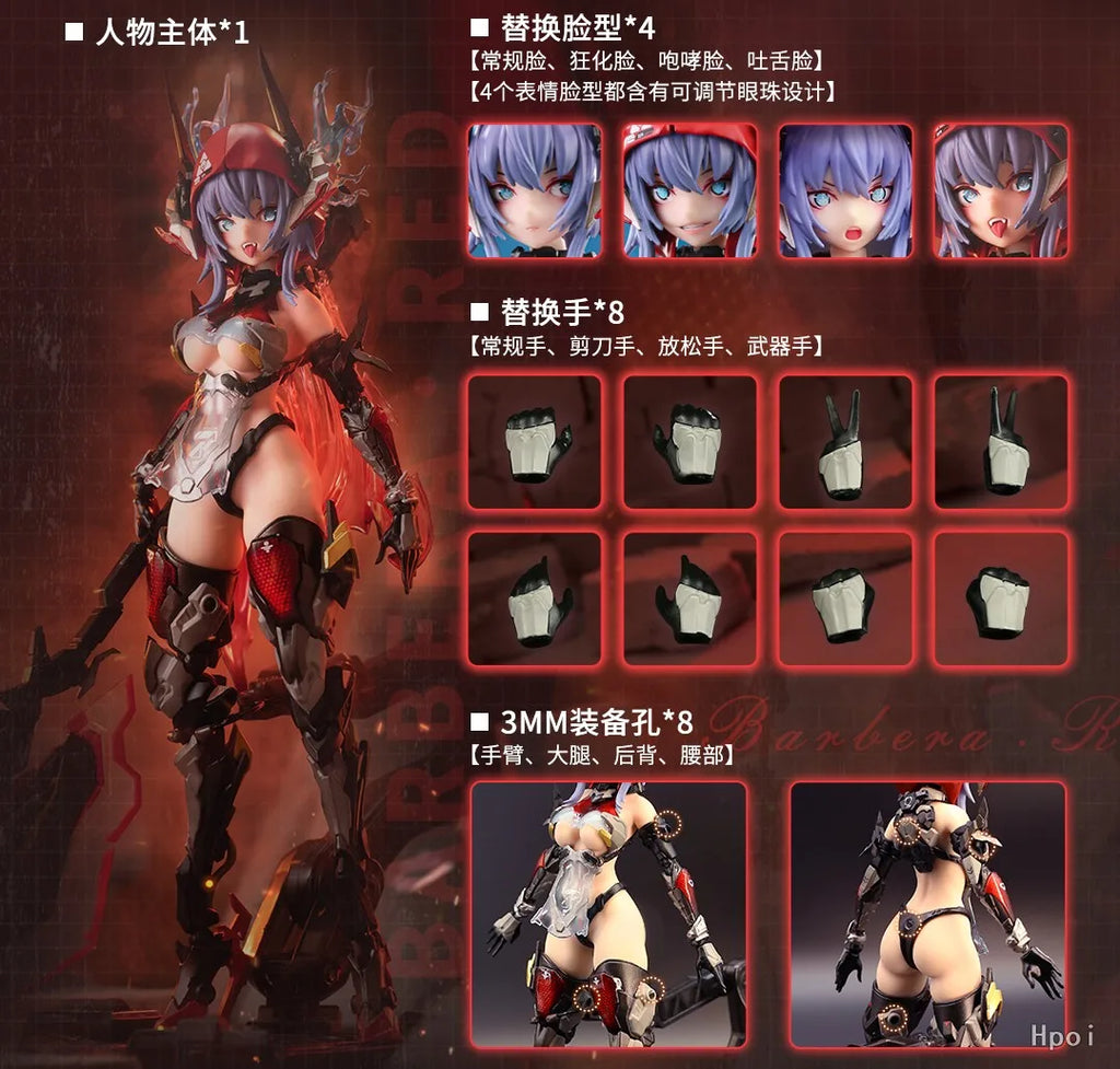 【Auf Lager】Original Nuclear Gold Rekonstruktion AniMester Thunderbolt Barbera Red 1/9 Actionfigur Spielzeugsammlung Modell