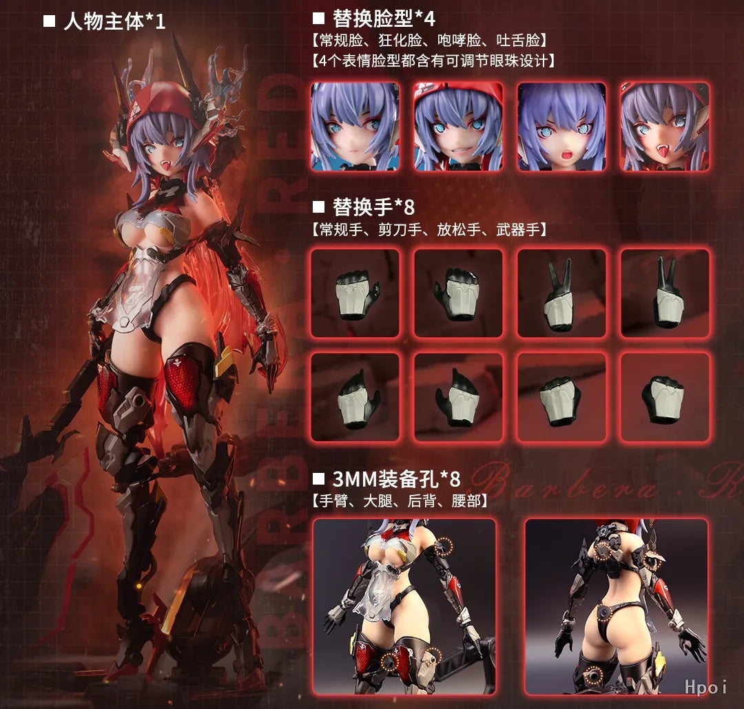 【Auf Lager】Original Nuclear Gold Rekonstruktion AniMester Thunderbolt Barbera Red 1/9 Actionfigur Spielzeugsammlung Modell