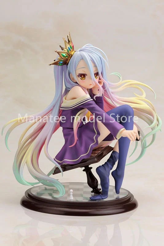 100% Original: Kotobukiya Game Life NO GAME NO LIFE White Figure PVC Model Doll Toys birthday gifts Colletible Model Toy