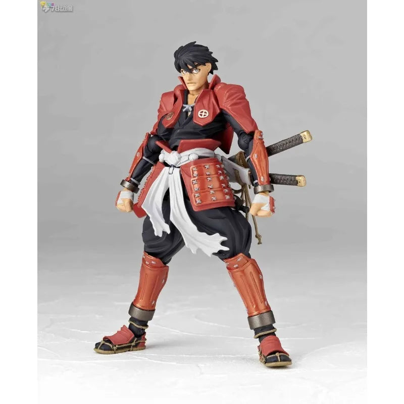 Kaiyodo Original Finished Movable Doll Series Drifting Samurai Shimazu Toyohisa Anime Figure Model Toys Model Gifts for Boys