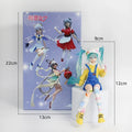 12cm Hatsune Miku Anime Figure Lollipop Miku Action Figure Kawaii Girl Noodle Stopper Figurine PVC Collection Model Doll Toys
