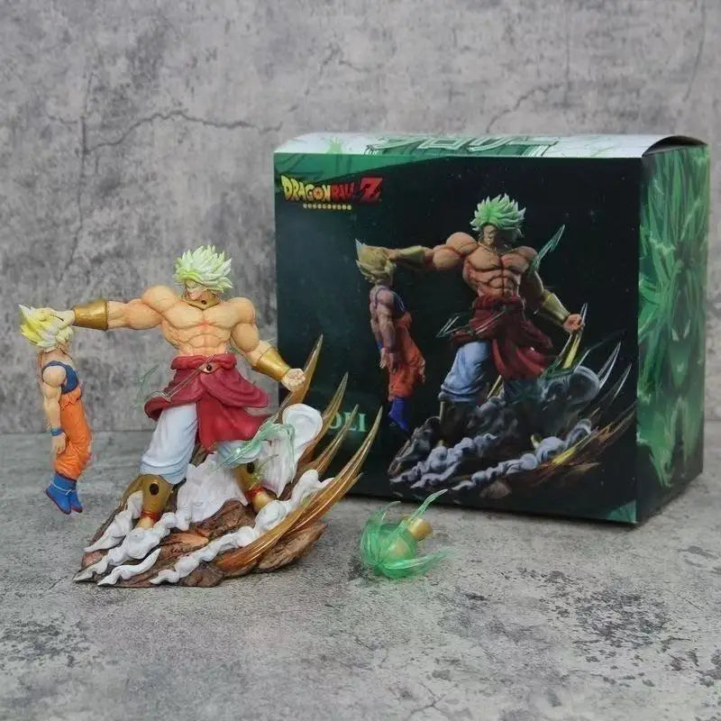 20cm Dragon Ball Anime Figures Broli Vs Goku Action Figures Pvc Model Statue Goku Broly Doll Collectible Toys Birthday Gift