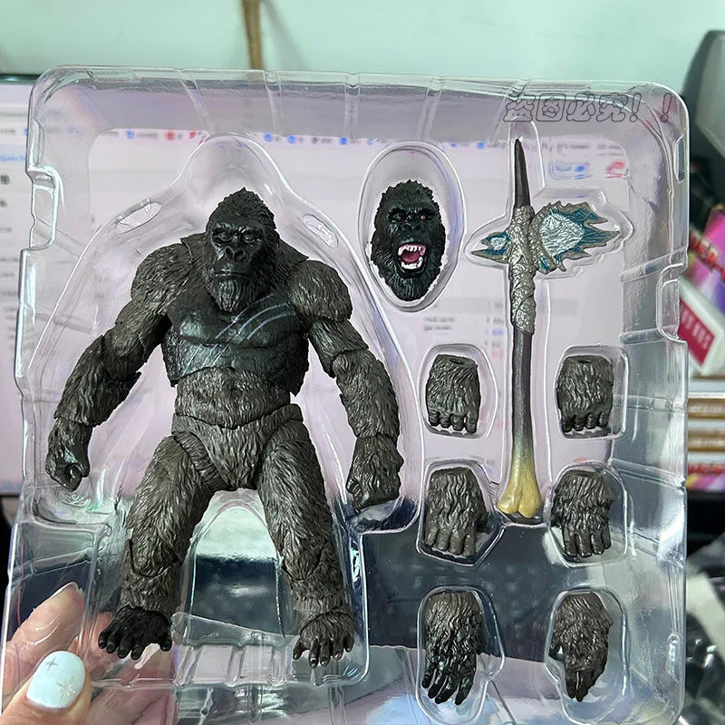 NECA King Kong Articulated Godzilla Figure SHM Kingkong Figure Movie Monkey King Kong Action Figure Model Collectible Toys Gifts