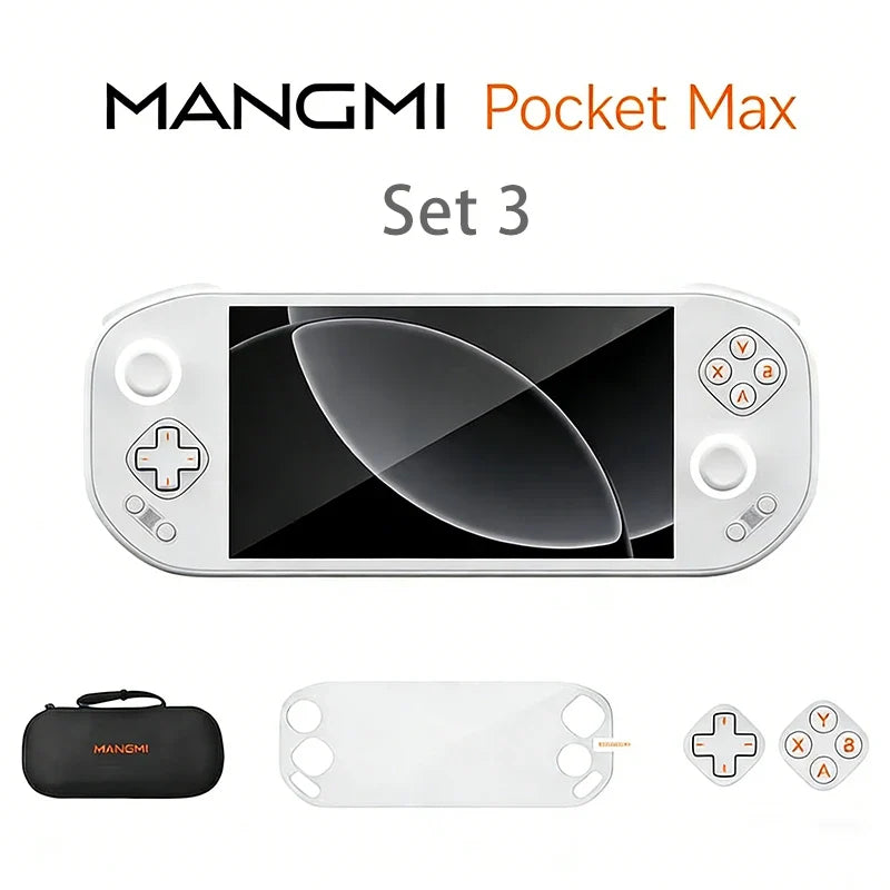 MangMi Pocket Max 7-inch 144Hz OLED screen Snapdragon 865 Hall trigger magnetic module retro portable game console 8+128