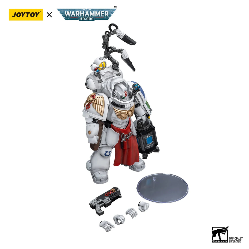 JOYTOY Warhammer 40000 1/18 Action Figures 13.6cm Uitramarines Apothecary Biologis JT7219