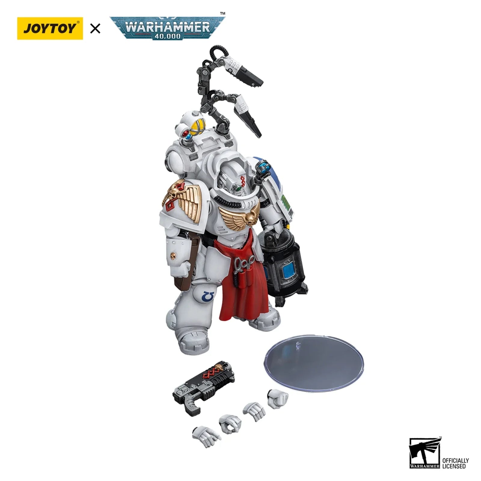 JOYTOY Warhammer 40000 1/18 Action Figures 13.6cm Uitramarines Apothecary Biologis JT7219