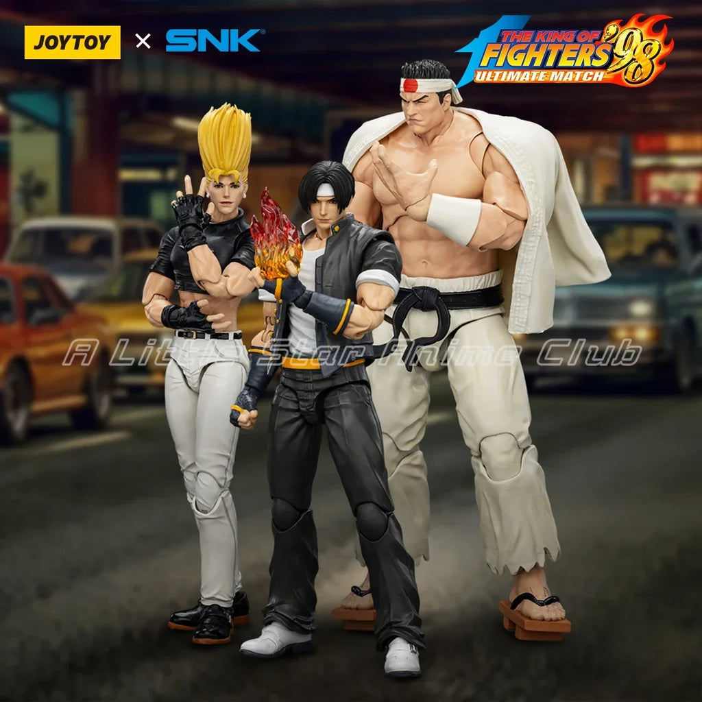JOYTOY KOF 98UM Hero Team Kyo Kusanagi/Goro Daimon/Benimaru Nikaido 1/18 Action Figure Toys