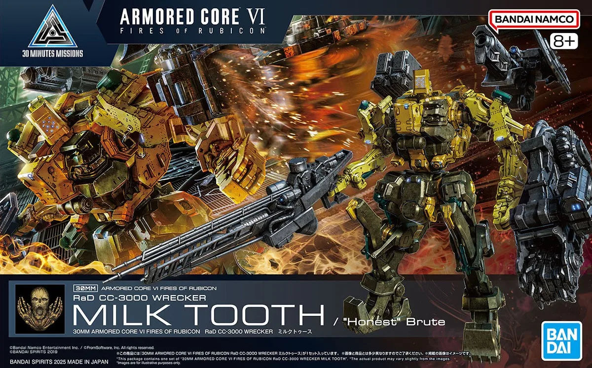Bandai Genuine 30MM ARMORED CORE VI NIGHTFALL STEEL HAZE BD-011 MELANDER Liger Tail CC-2000 ORBITER Anime Figure Assembly Model