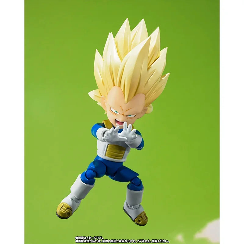 In stock Original Bandai Dragon Ball Model SHFiguarts Action Figures Super Saiya Vegeta Mini Daima Anime Brinquedos Toys WY