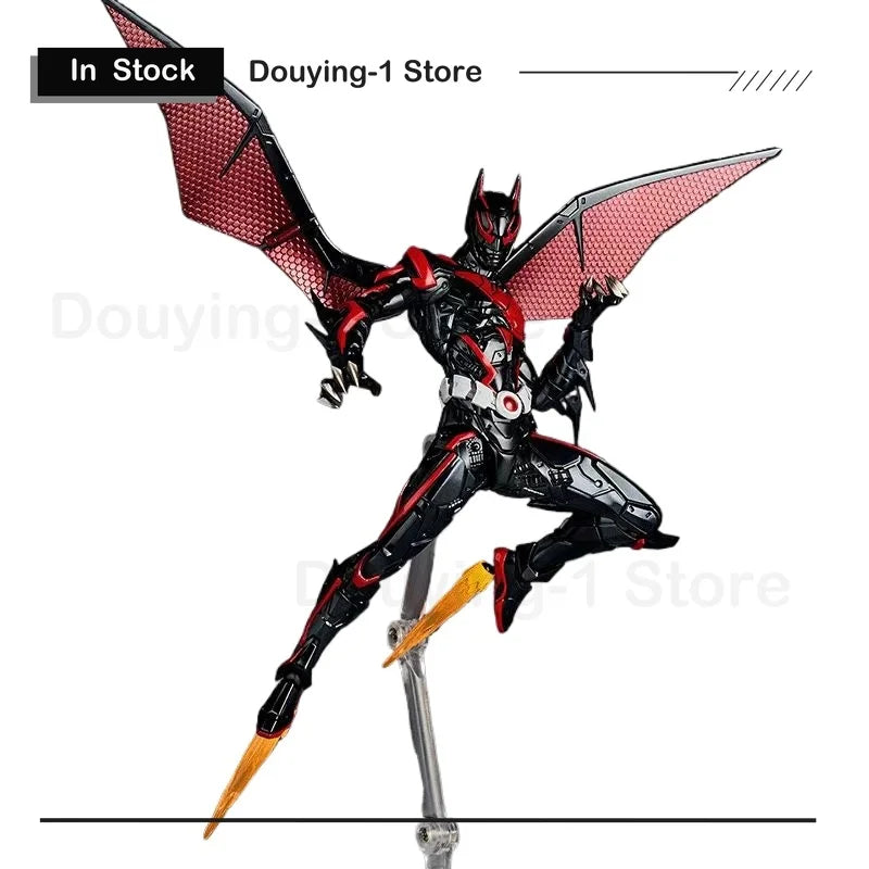 In Stock KAIYODO Future Bat Amazing Yamaguchi Red and Black Color Scheme Movable Wings Puppet Anime Action Figures Model