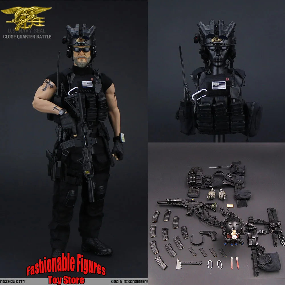 VH1048 1/6 Scale Men Figure Combat Uniform US Seal Special Forces Night Operations Clothes Set For 12" Soldier Action Figure