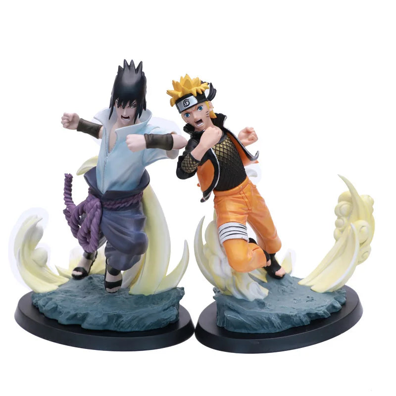 28CM Anime Naruto Shippuuden Narutimate Storm 4 Figure Uzumaki Naruto Sasuke 1/6 Battle Scene Model Toy Doll Action Figure PVC