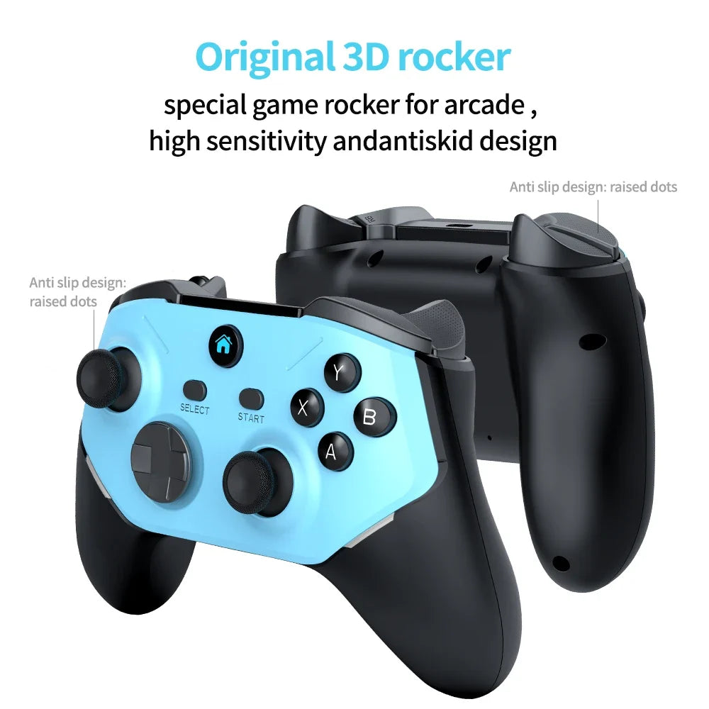 Velec Game Stick M66 4K HD with 128G & 20000+ New Games Dual Wireless Controller for 2 Players Perfect Gift for Kids & Adults