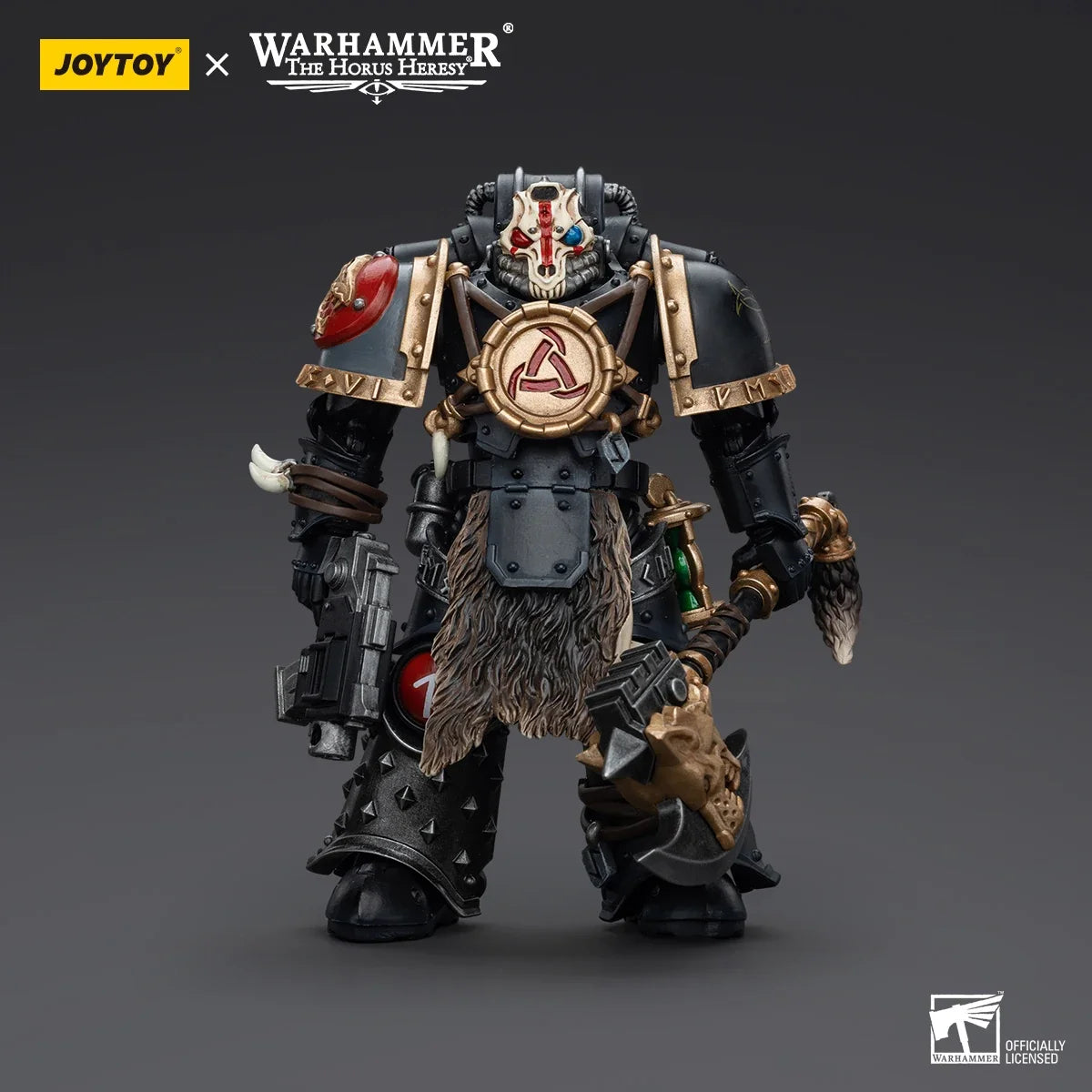 Joy Toy Warhammer 40K Space Wolves Geigor Fell-Hand Action Figure 1/18 12cm Collectible Children Toys Warhammer Birthday Gift