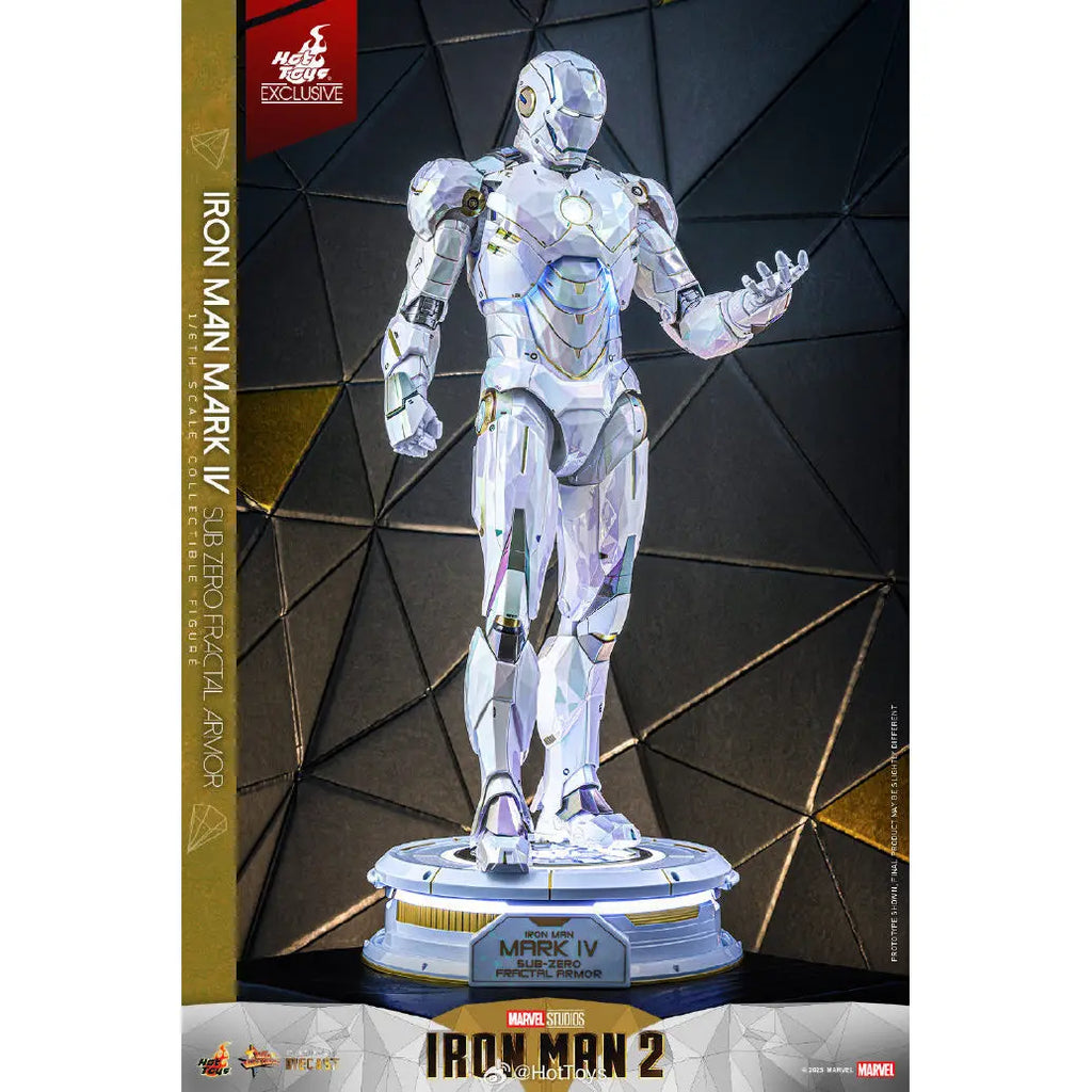 [In Stock] HotToys HT MMS830D74 "Iron Man 2" #Iron Man Mark4 (Polar Geometry Edition) Movable Soldier Suit Figure Toy Collection