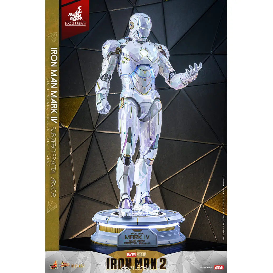 [In Stock] HotToys HT MMS830D74 "Iron Man 2" #Iron Man Mark4 (Polar Geometry Edition) Movable Soldier Suit Figure Toy Collection