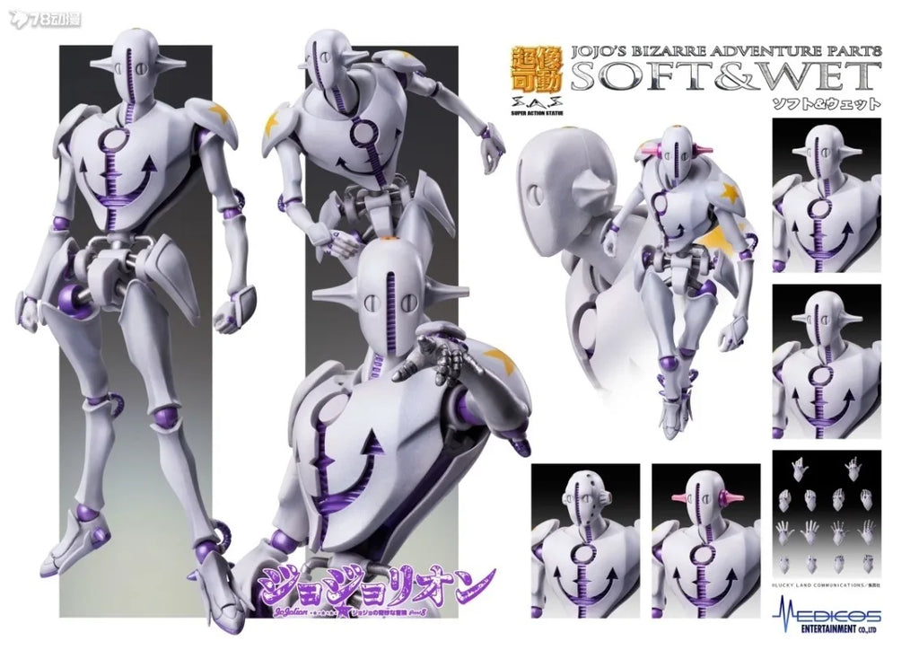 MEDICOS Original Super Like Mobile Jojo Fantastic Adventure Part 8 Dongfang Dingzhu  Action Figure Model Toys Movable Model