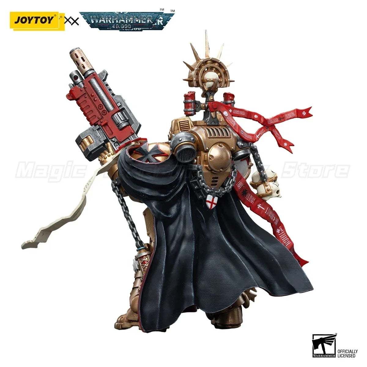 【In Stock】JOYTOY Warhammer 40K Black Templars High Marshal Helbrecht Model Figure Toy Gift Collection 1/18 Action Figure