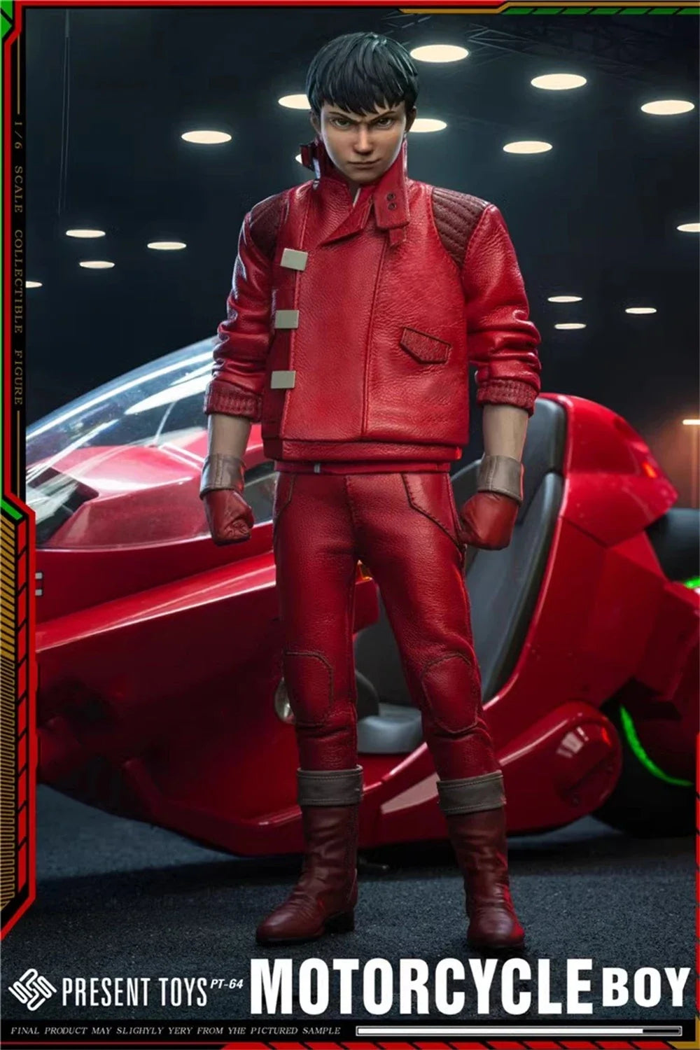 PRESENT TOYS PT-sp64 1/6 Scale Red Leather Jacket Motorcycle Boy Male Soldier Full Set for 12inches Action Figure Model Toys