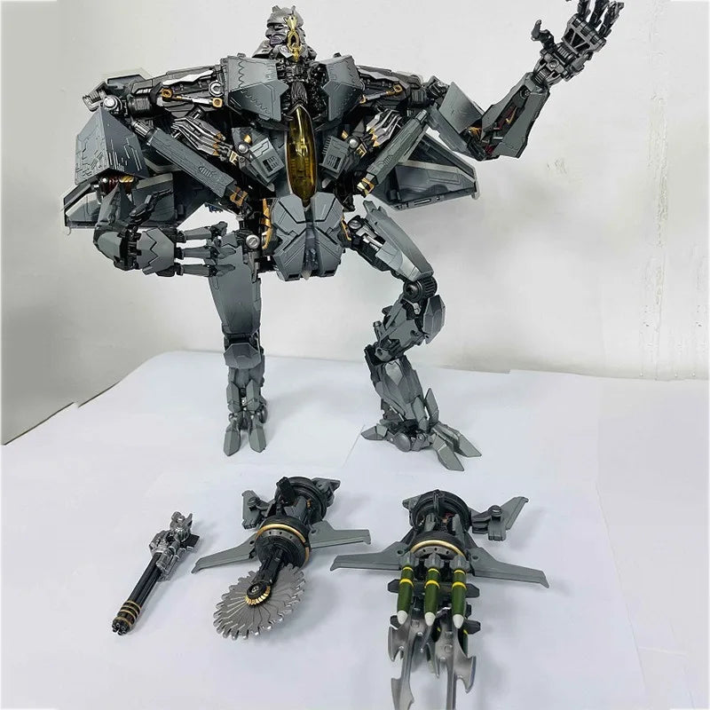 T-10 Masterpiece Lord Starscream  Star Sky Wings Transformation Action Figure Alloy Version Fighter Deformation Robot F-22 34cm