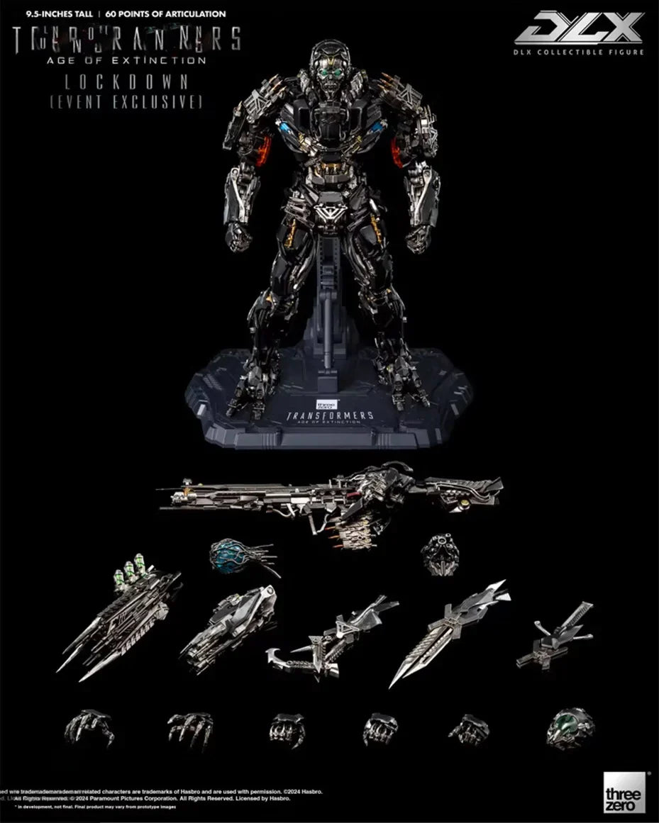 Auf Lager Ursprung 3A THREEZERO DLX Lockdown Bewegliche Modellspielzeuge Sammeln Age of Extinction EVENT EXCLUSIVE