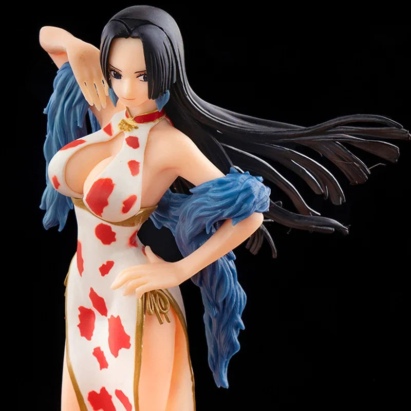 22CM Japanese Anime One Piece Figurine Cheongsam Boa Hancock Figure PVC Model Toy Doll Collection Cartoon Ornament Children Gift