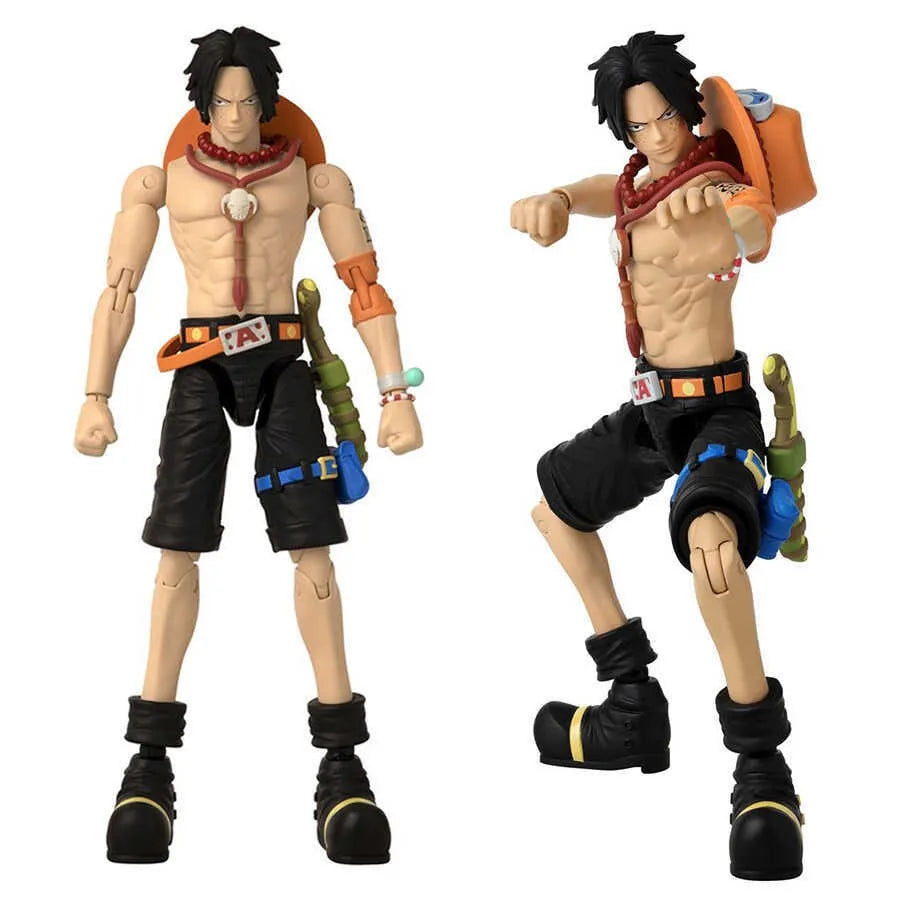Genuine Bandai ONE PIECE Anime Heroes Monkey D Luffy Sanji Roronoa Zoro Ace Action Figure Collection Model Toy Kid Birthday Gift