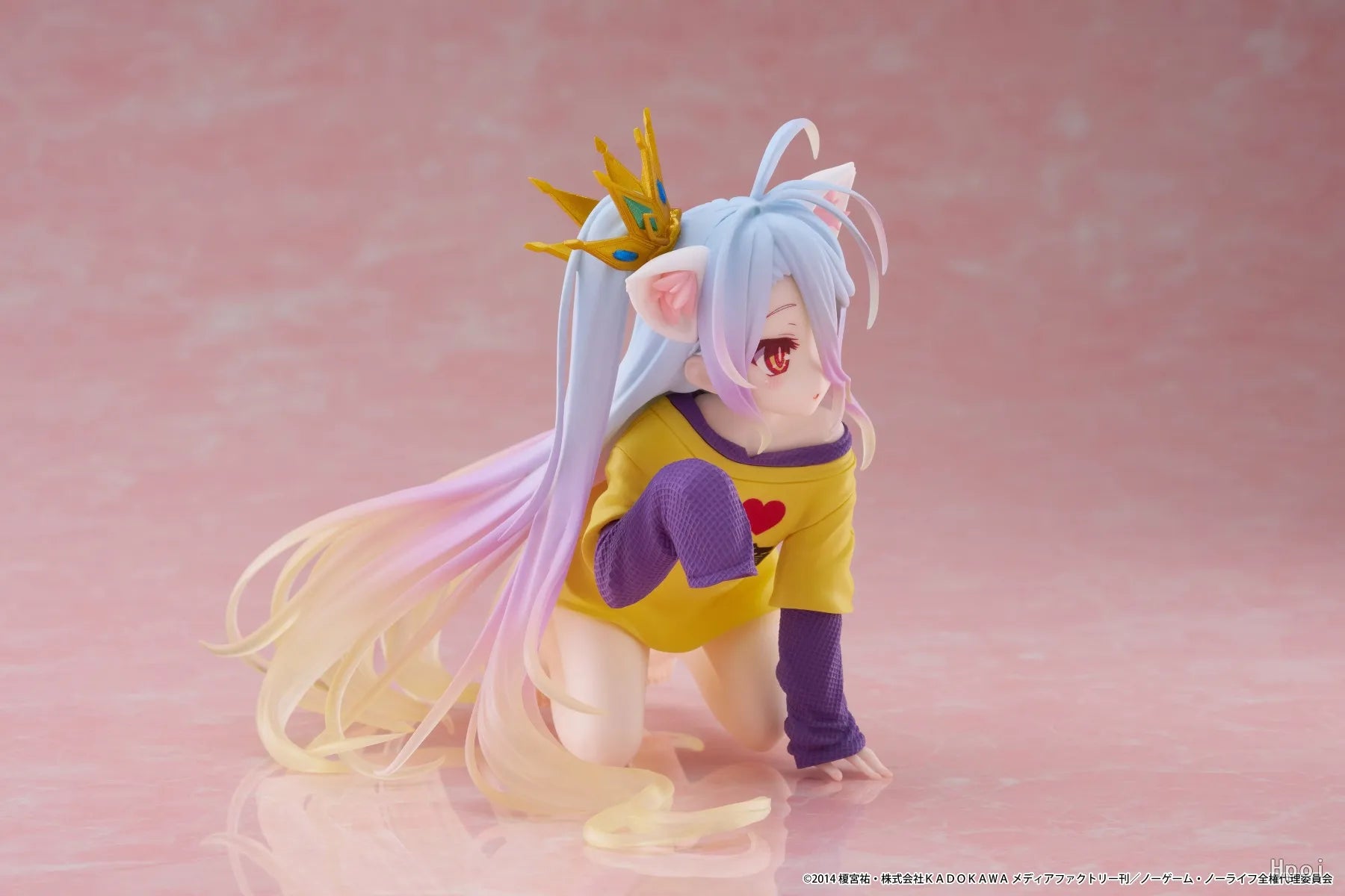 In Stock Original TAiTO Desktop Cute NO GAME NO LIFE Shiro Animation Figures Ornaments Collection Models Toys Gifts