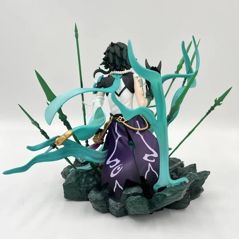 22cm Xiao Vigilant Yaksha Anime Figure Shenhe/Nahida Action Figure Mona/Ningguang/Klee Figurine Collectible Model Doll Toys Gift