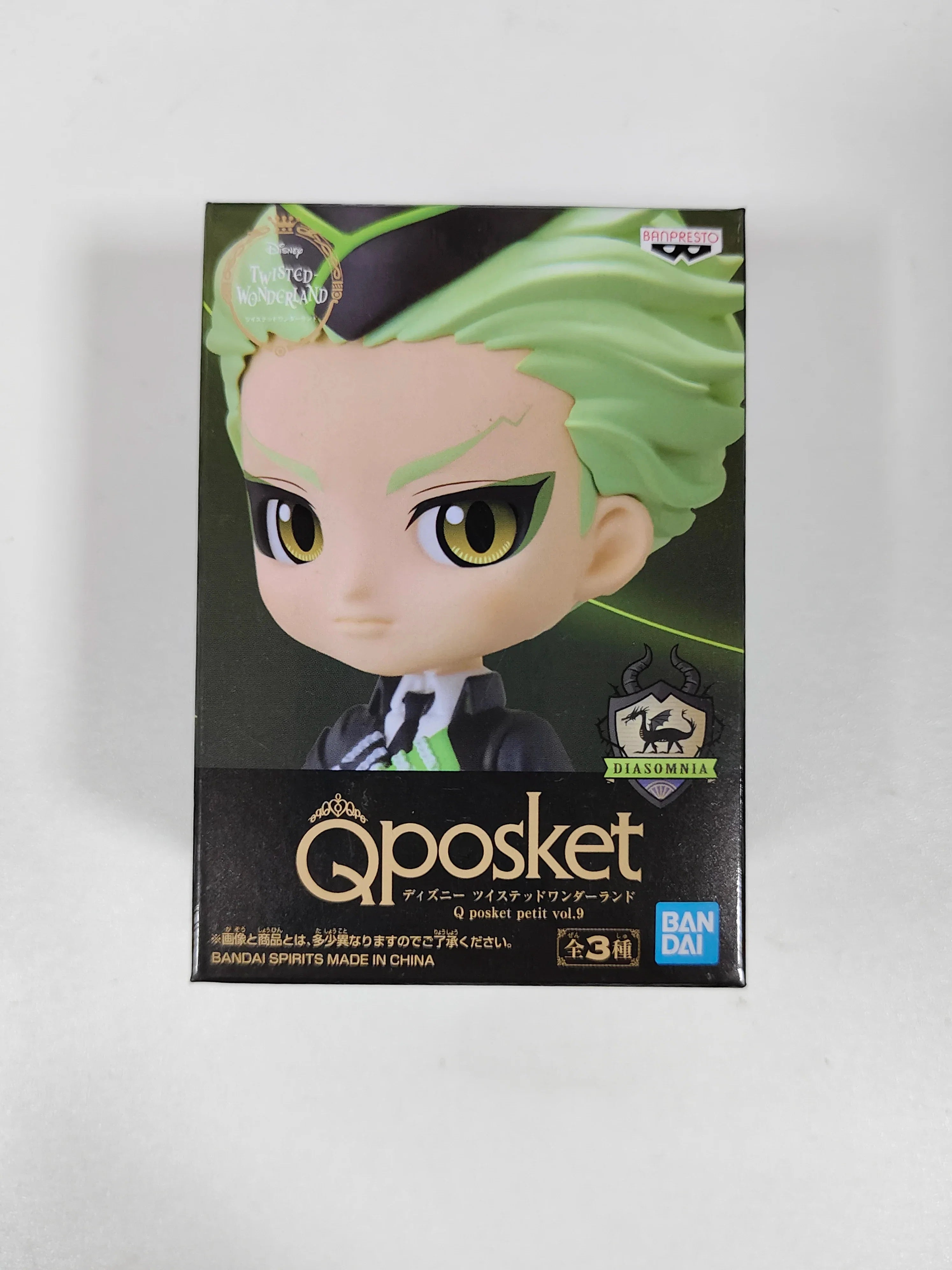 Genuine Bandai Q posket Series Disney Twisted Leona Jack Ruggie Wonderland Azul Ashengrotto Collectible Model Toys Gift