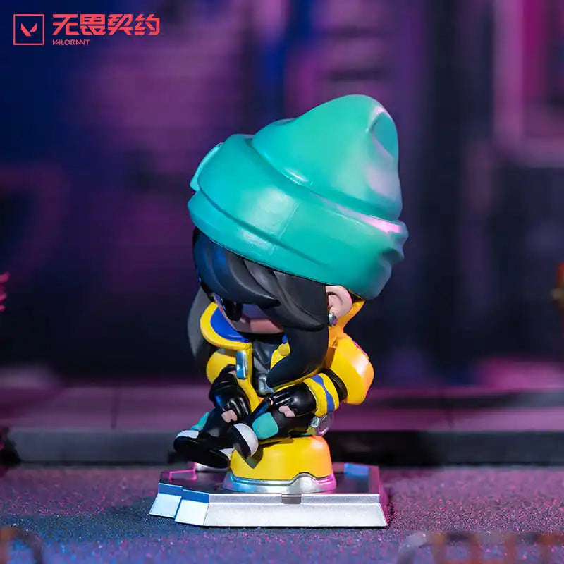 Original Valorant Killjoy Q Version Anime Figure Official Game Merchandise Decoration Model Decoration Toy Gifts