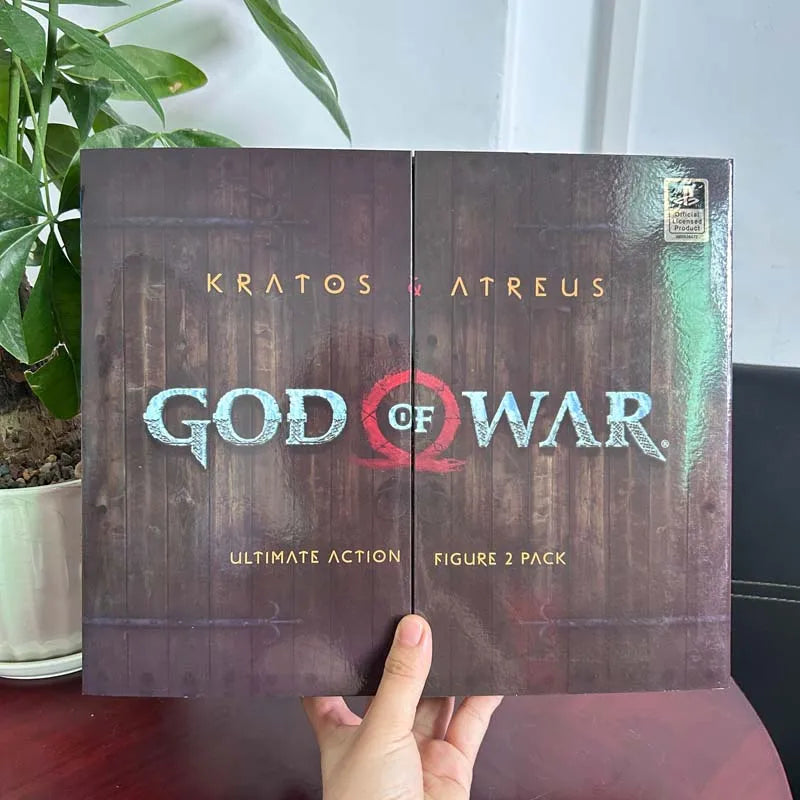 NECA God of War Action Figure Kratos Atreus Ghost of Sparta with Axe Sword Shield Bow and Arrow Model Toys Collection Gift