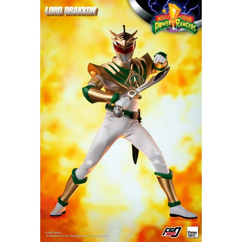 Threezero Genuine FigZero Series FIGZERO MIGHTY MORPHIN POWER RANGERS – LORD DRAKKON Mobile Model Toy 1/6 Model Collectibles