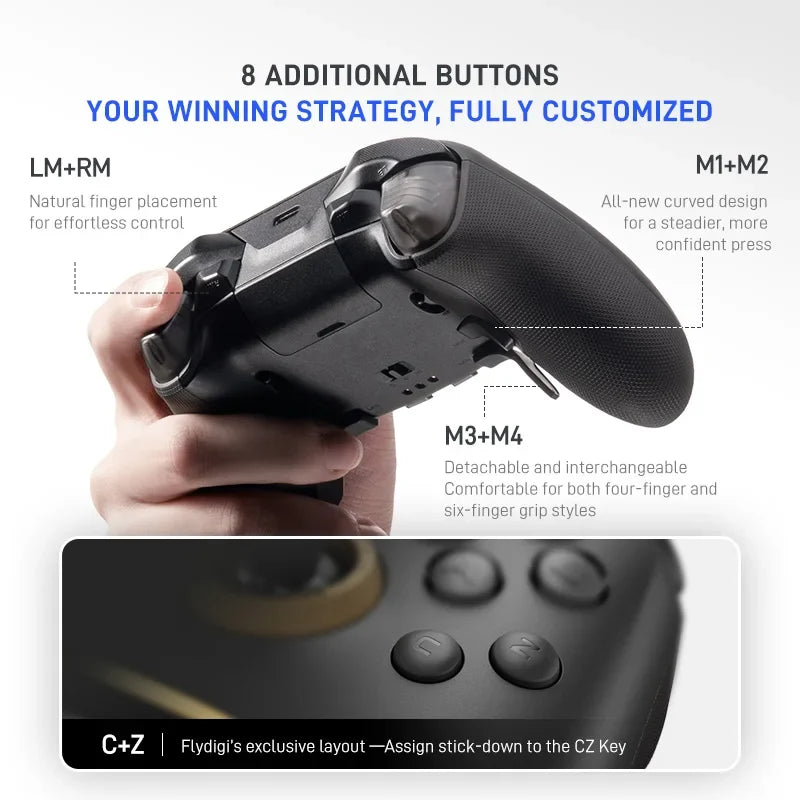 In Stock Flydigi Vader 5 Pro global version Wireless Bluetooth Gamepad Controller Multi-Platform for PC NS2 Mobile Steam Tablet