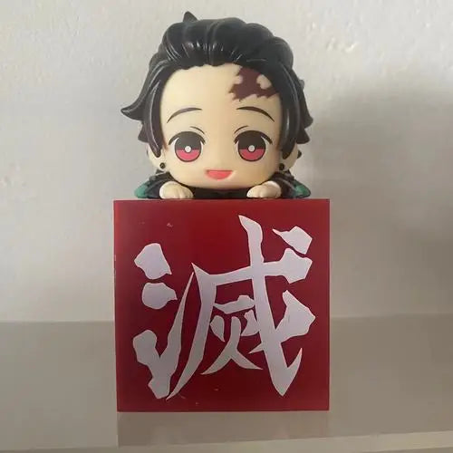 Japanese Bandai Genuine Scale Model Demon Slayer Q Edition Series Model Kamado Tanjirou Nezuko Action Figure Toys