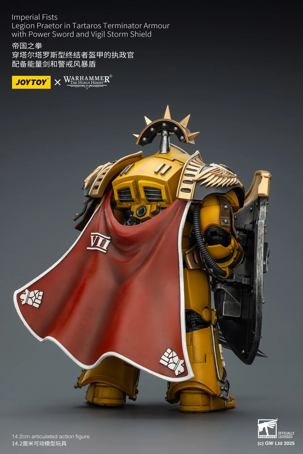 【MT】Pre-sale JOYTOY Warhammer 40K Imperial Fists Legion Praetorin Tartaros Terminator Armor Vigil StormShield 1/18 Action Figure