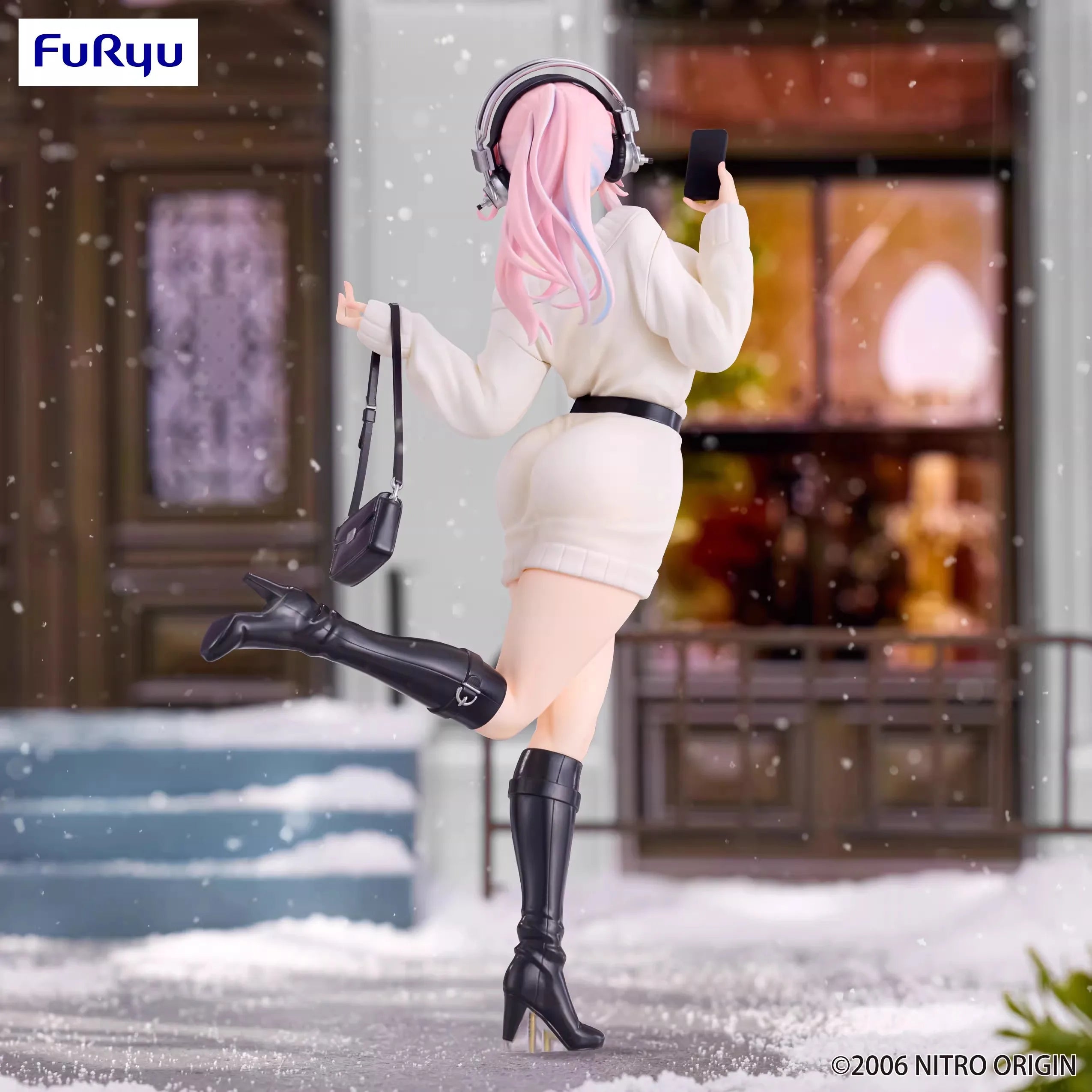 Original FuRyu Trio-Try-iT Super Sonico the Animation SUPERSONICO Winter Memories PVC Anime Figure Action Figures Model Toys