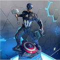 65cm The Avengers Figure Captain America Standing Posture Model Resin Anime Action Series Desktop Ornaments Holiday Gifts Toy