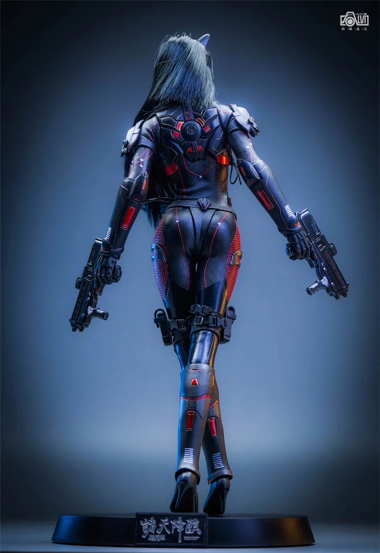 In Stock CS-007 1/6 Armor Edition Fox Girl Mobile Simulation Fox Tail 12'' Full Set Collectible Female Action Figure Model Toys