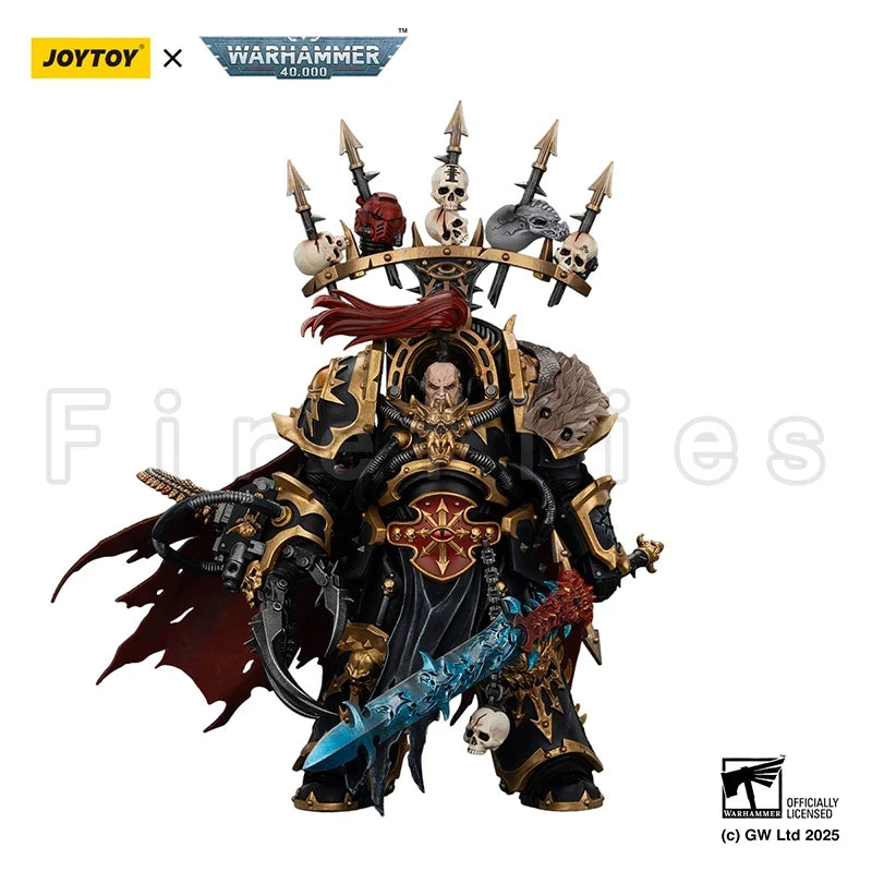 1/18 JOYTOY Action Figure 40K Black Legion Abaddon the Despoiler with Drach'nyen and the Talon of Horus Anime Toy