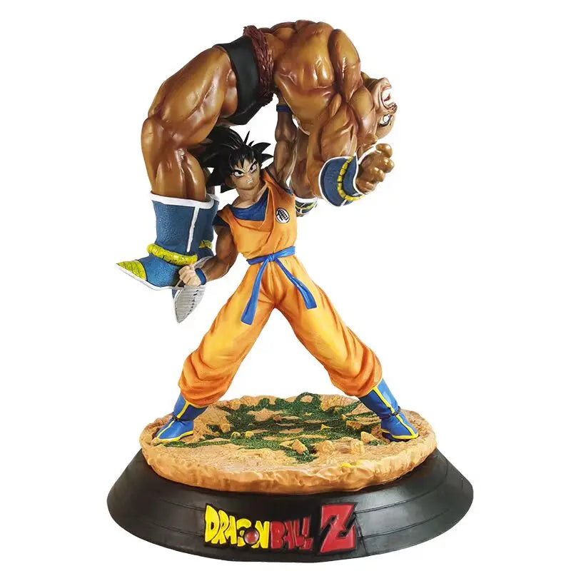 42cm Dragon Ball Figure Son Goku Vs Nappa Anime Collection Model Pvc Collection Desktop Ornaments Holiday Gifts Children Toys