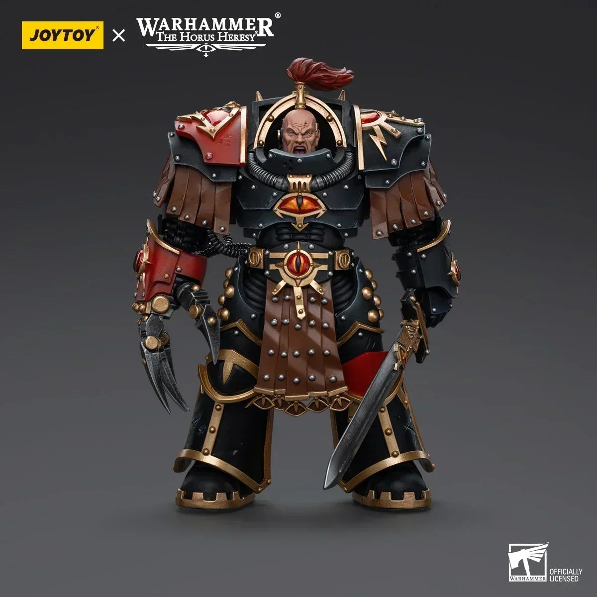 In Stock JOYTOY 40K Action Figures Sons of Horus Ezekyle Abaddon First Captain of The XVIth Legion 1/18 Collectors Model Toys