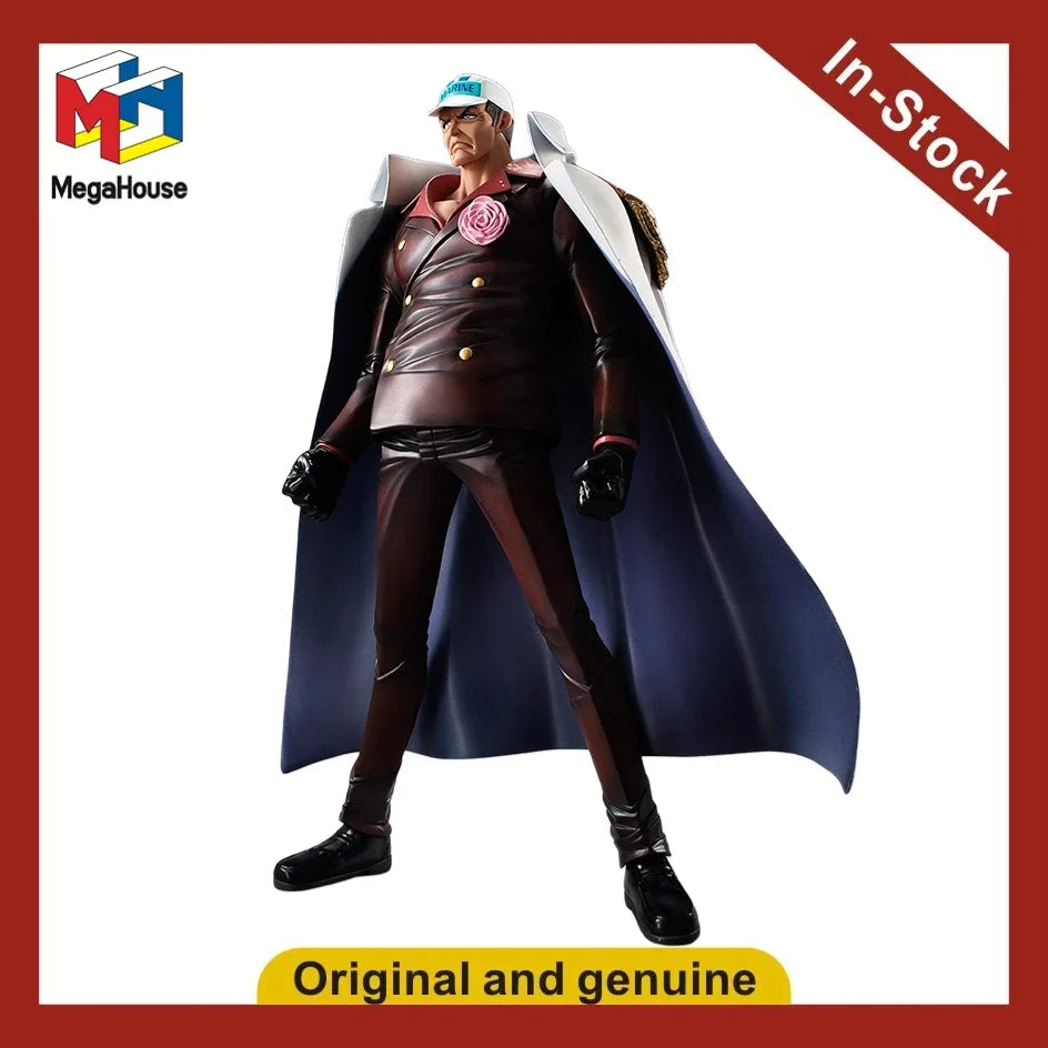 In Stock Original MegaHouse POP NEO-DX Navy Headquarters General Akainu Anime Doll Figure Model Toys Gifts