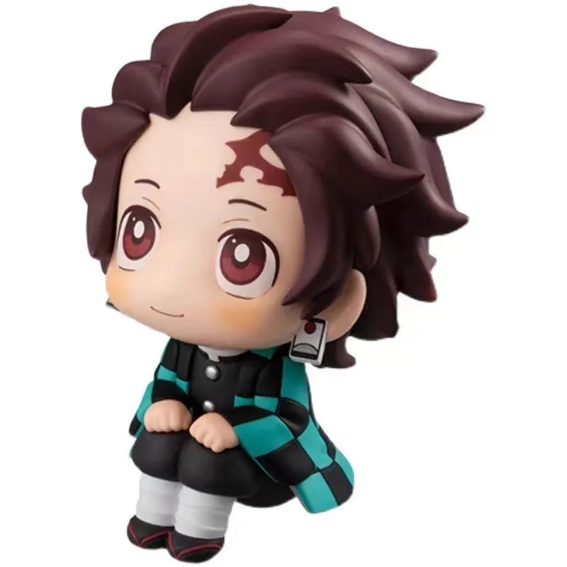 6cm Anime Peripherals Q-version Sitting Kamado Nezuko Tanjirou Figure Model Desktop Ornaments Collection Toy Gifts for Friends