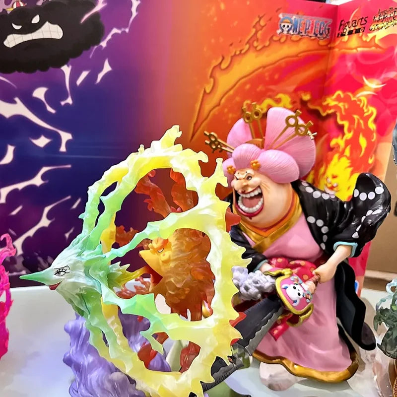 Genuine One Piece Anime Figue Figuarts Zero Charlotte Linlin Big Mom Model Dolls Pvc Action Figure Decorative Collectible Toy Gi