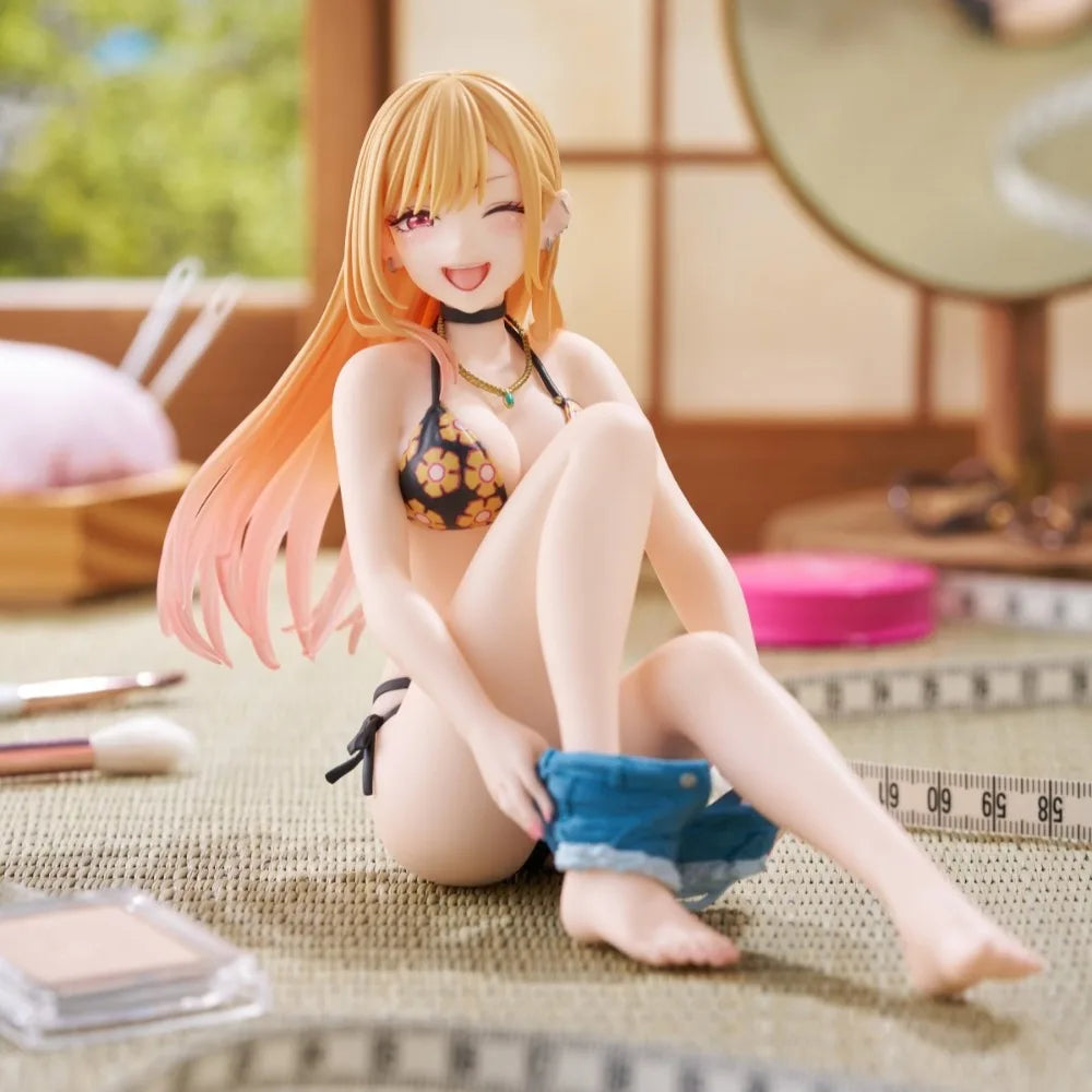 In Stock Taito Genuine Sono Bisque Doll Wa Koi O Suru Kitagawa Marin Measurement Swimsuit 13cm Model Toys Desktop Cute Figures