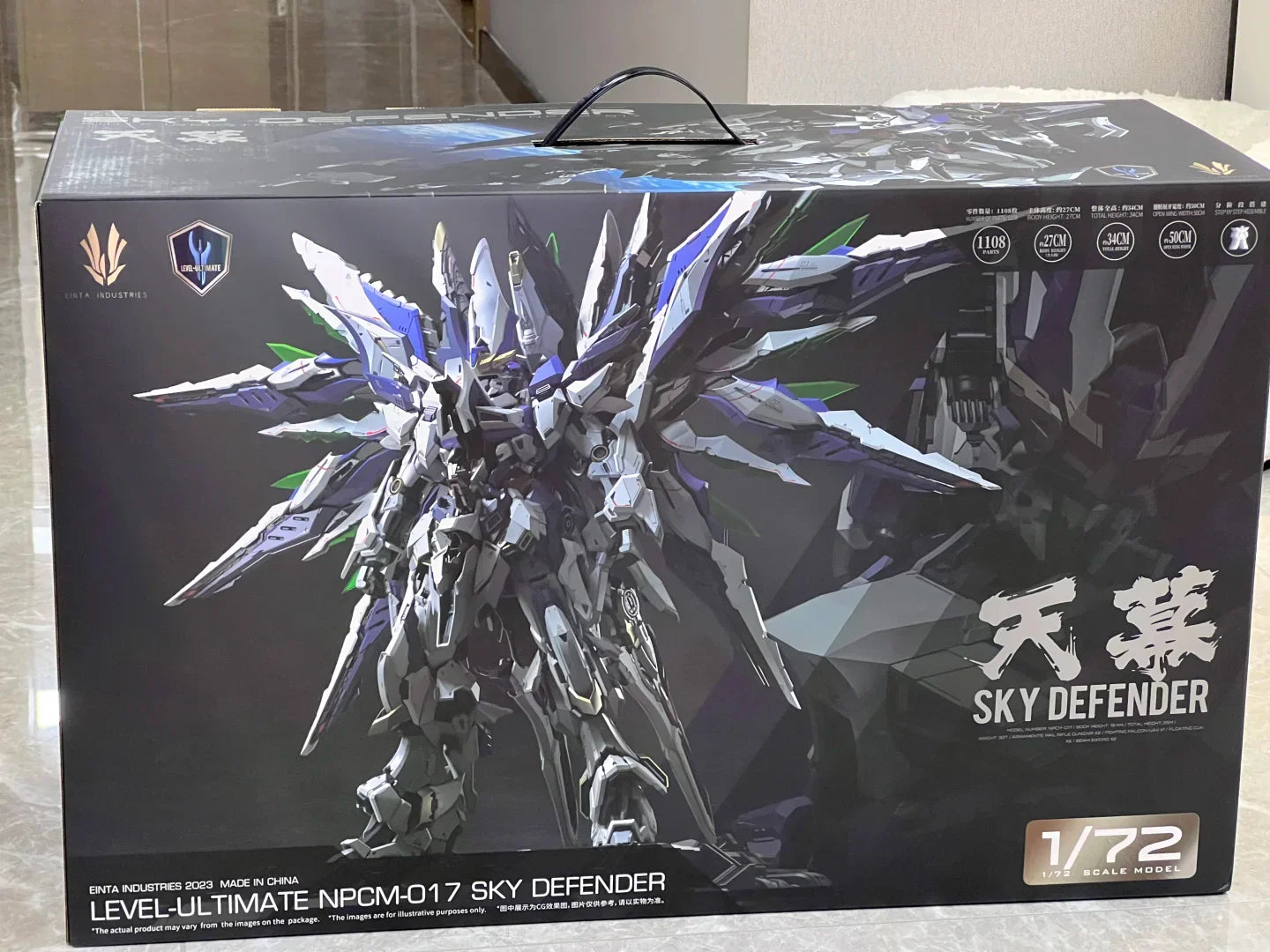 In Stock Einta Industries Sky Defender Level-Ultimate Npcm-017 1/72 Assembling Model Mecha Model Pvc Toys Oversize Mecha Gifts